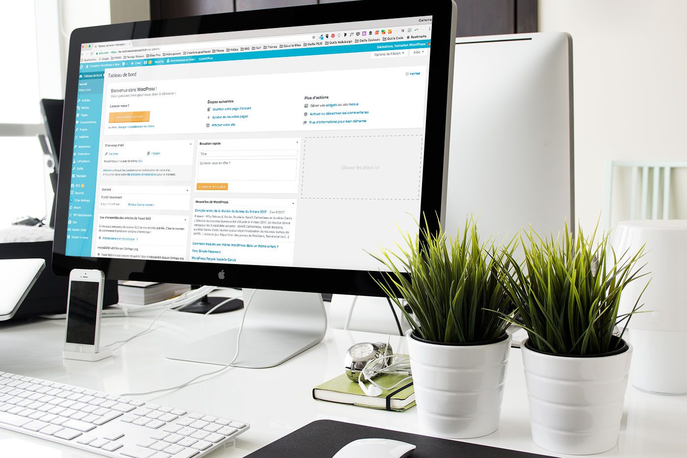 Formations WordPress en entreprise ou à domicile à Nice