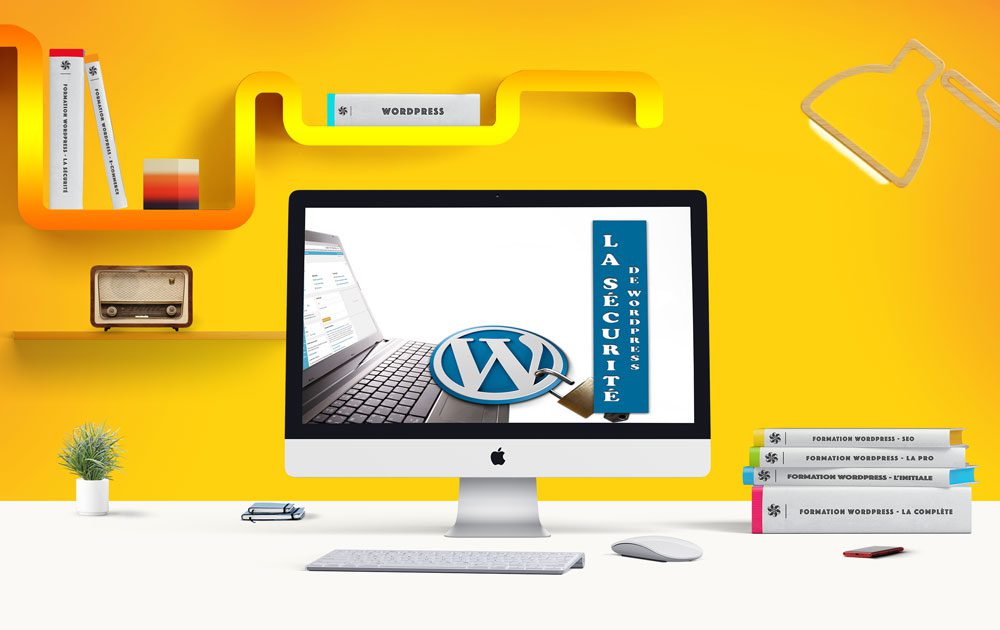 ordinateur illustrant le programme de formation sécurité WordPress à domicile ou en entreprise à Nice